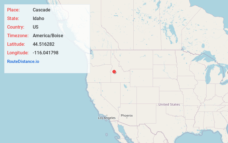 Map of Cascade