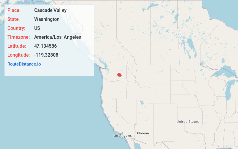 Map of Cascade Valley