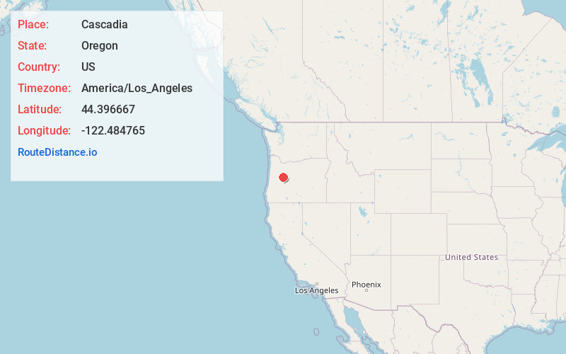 Map of Cascadia