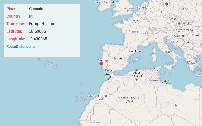 Map of Cascais