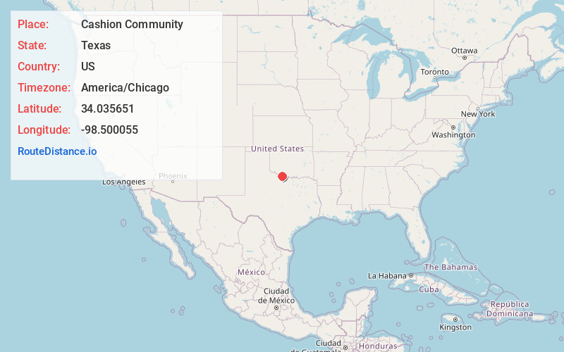 Map of Cashion Community