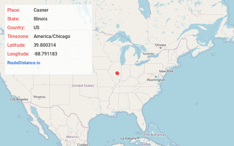 Map of Casner