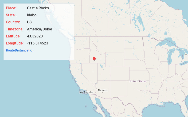 Map of Castle Rocks