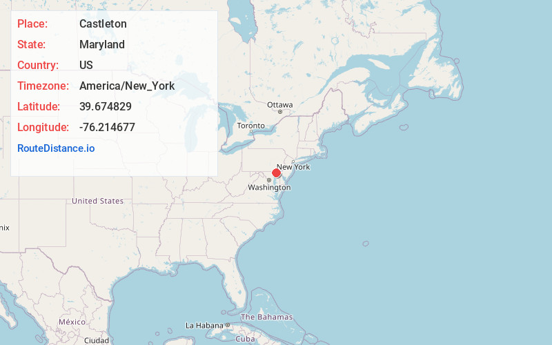 Map of Castleton