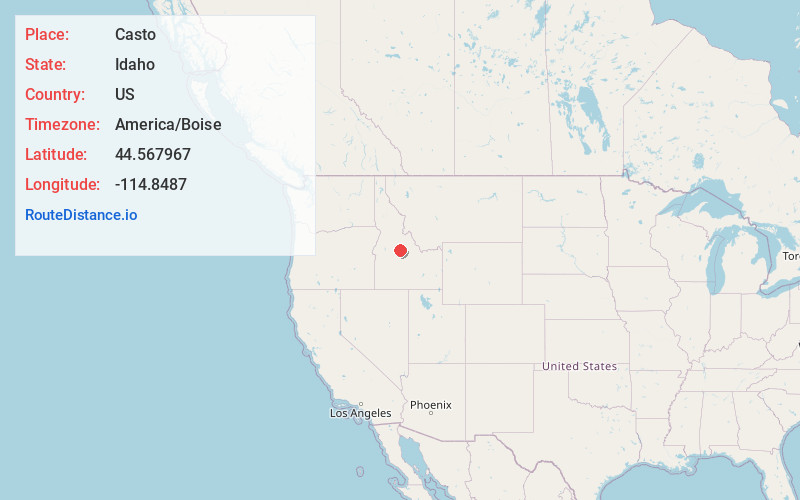 Map of Casto