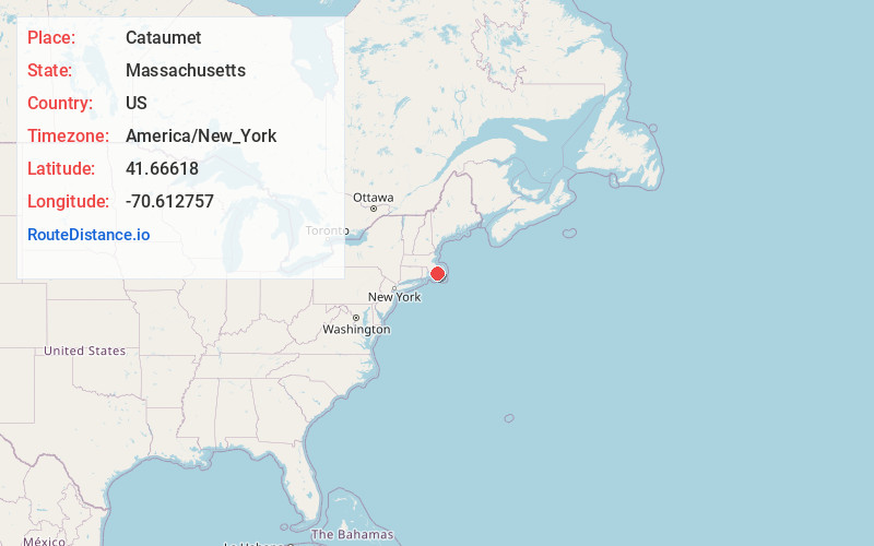 Map of Cataumet