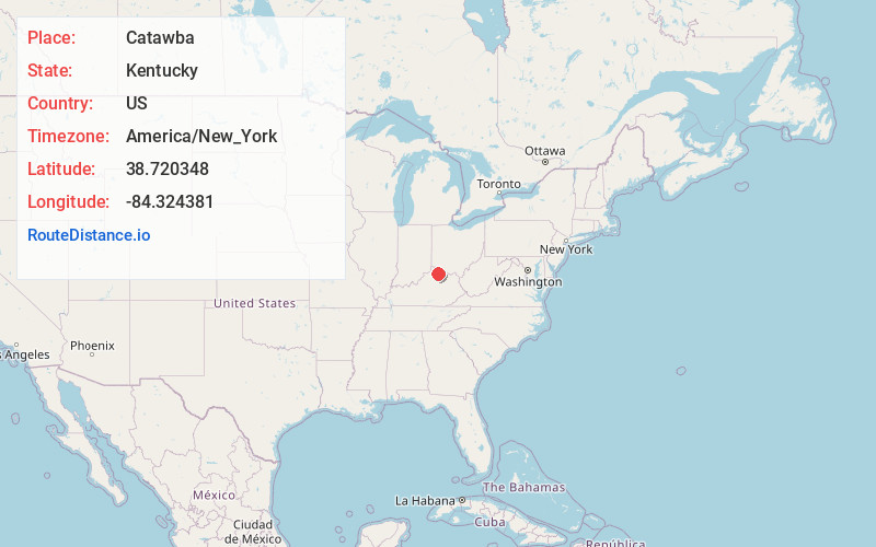 Map of Catawba