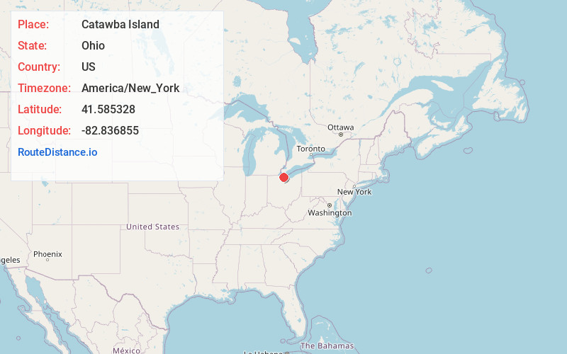 Map of Catawba Island