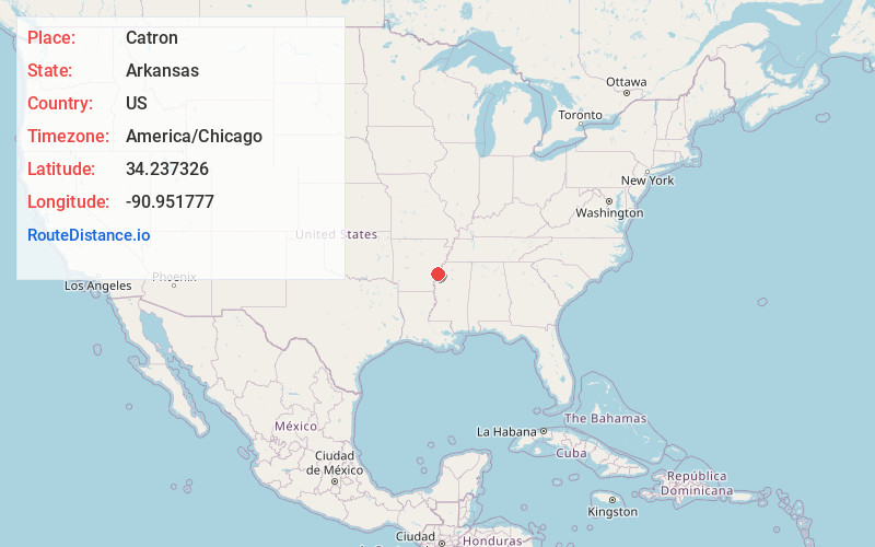 Map of Catron