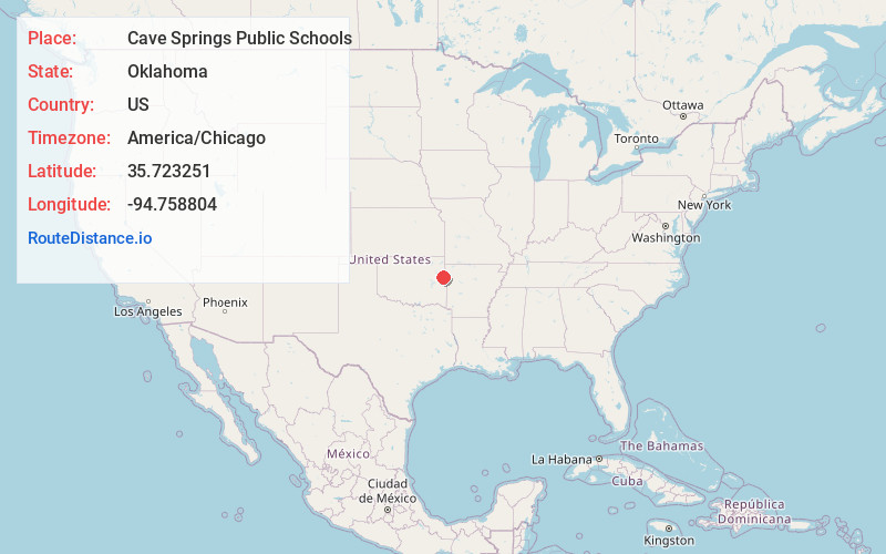 Map of Cave Springs Public Schools