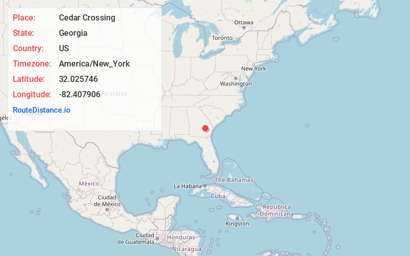Map of Cedar Crossing