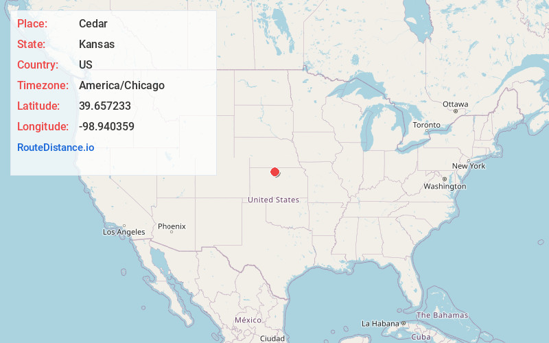 Map of Cedar