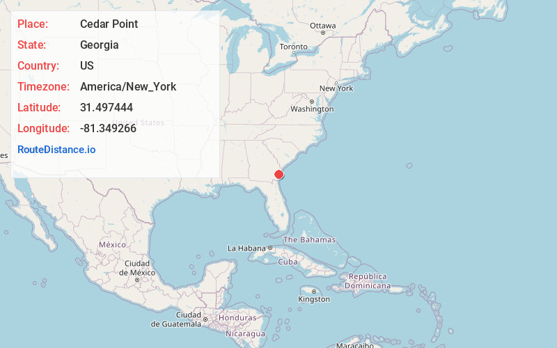 Map of Cedar Point