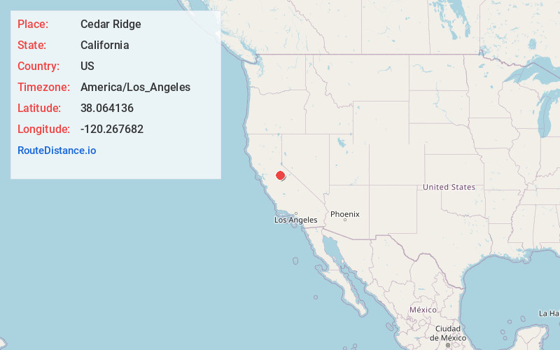 Map of Cedar Ridge