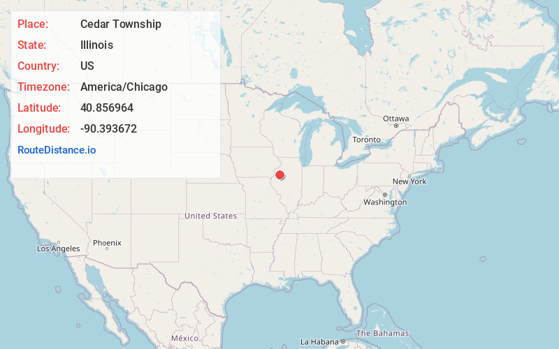 Map of Cedar Township