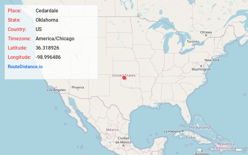 Map of Cedardale