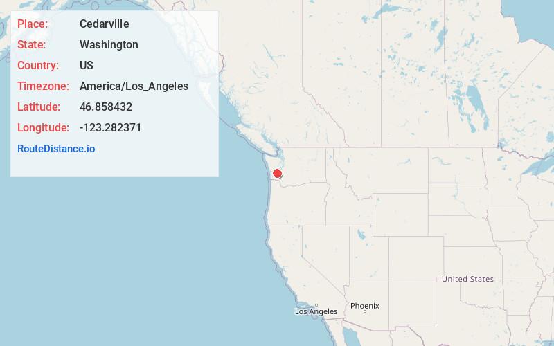 Map of Cedarville