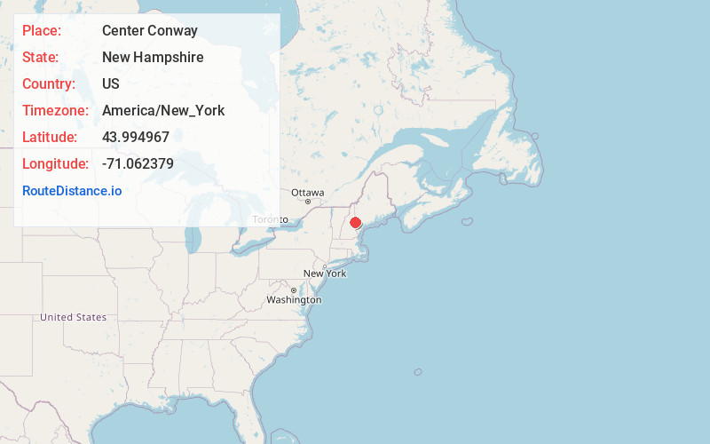 Map of Center Conway