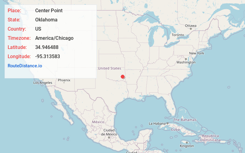 Map of Center Point