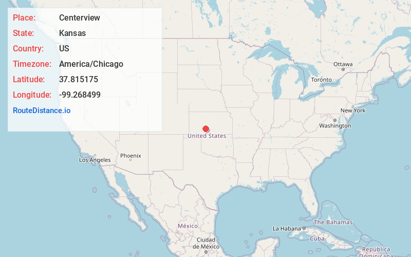Map of Centerview