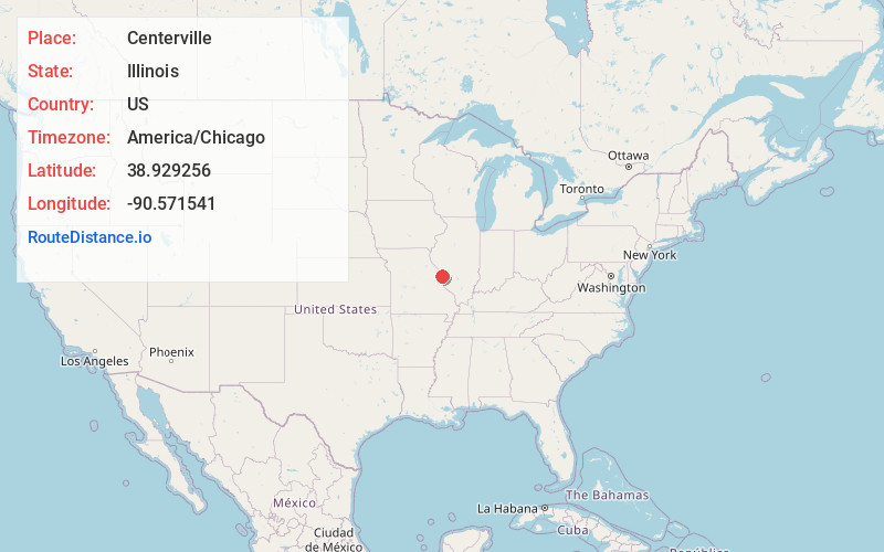 Map of Centerville