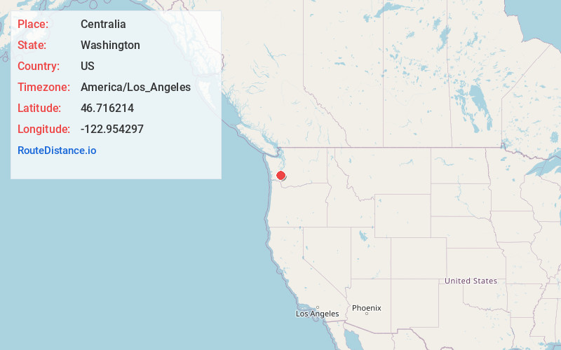 Map of Centralia