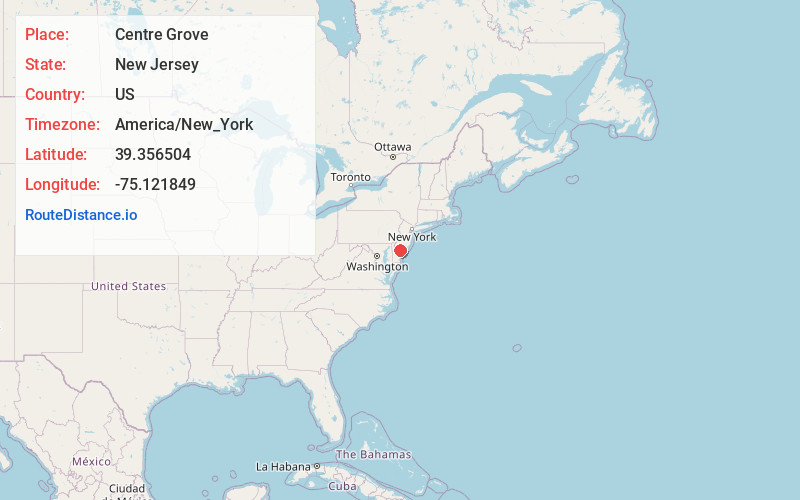 Map of Centre Grove
