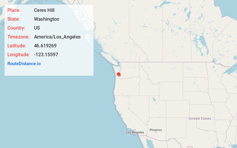 Map of Ceres Hill