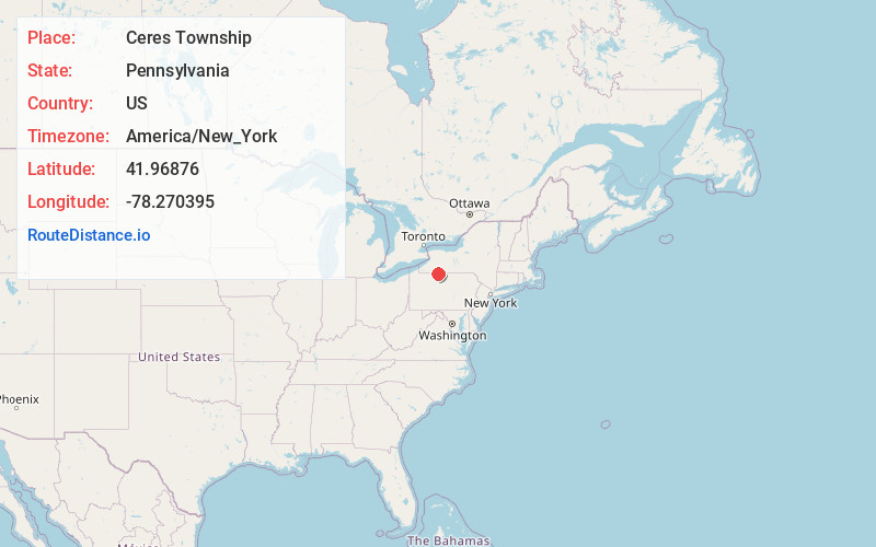 Map of Ceres Township