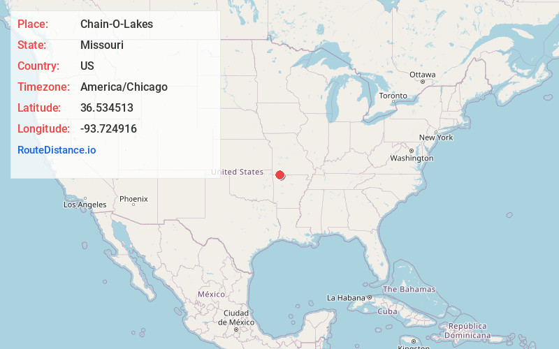 Map of Chain-O-Lakes