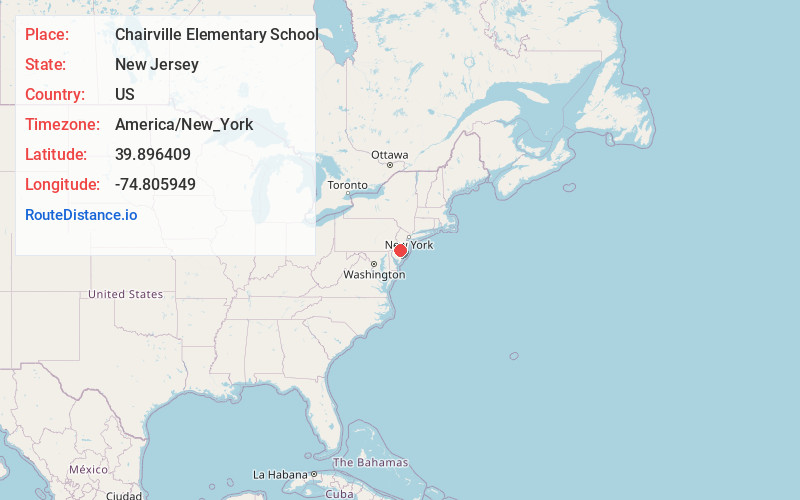 Map of Chairville Elementary School