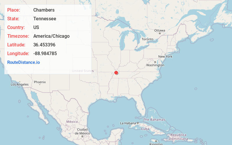 Map of Chambers