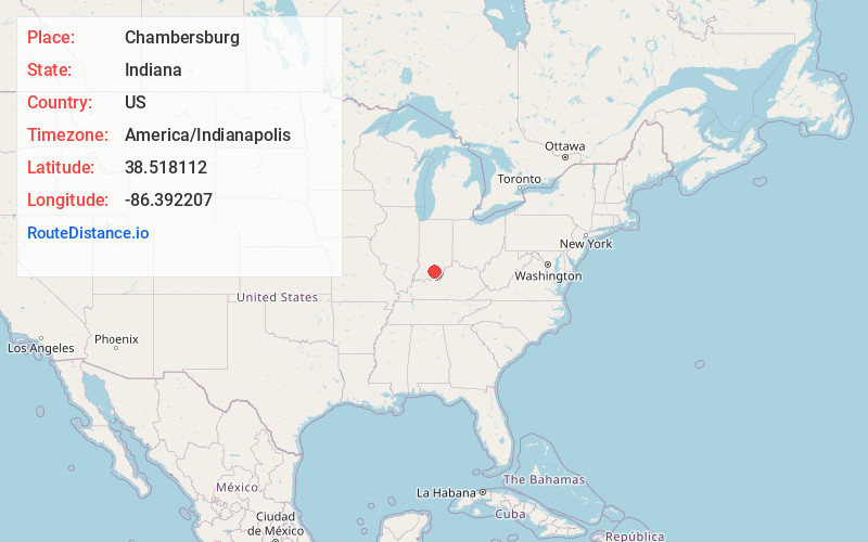 Map of Chambersburg