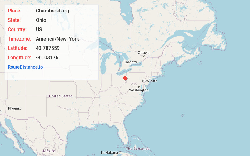 Map of Chambersburg