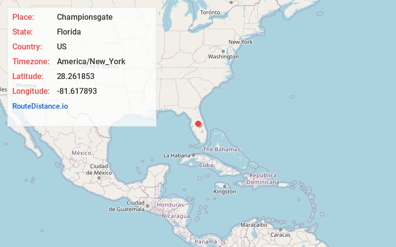 Map of Championsgate