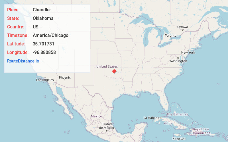 Map of Chandler