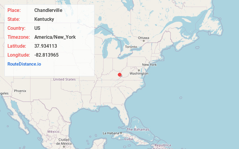Map of Chandlerville