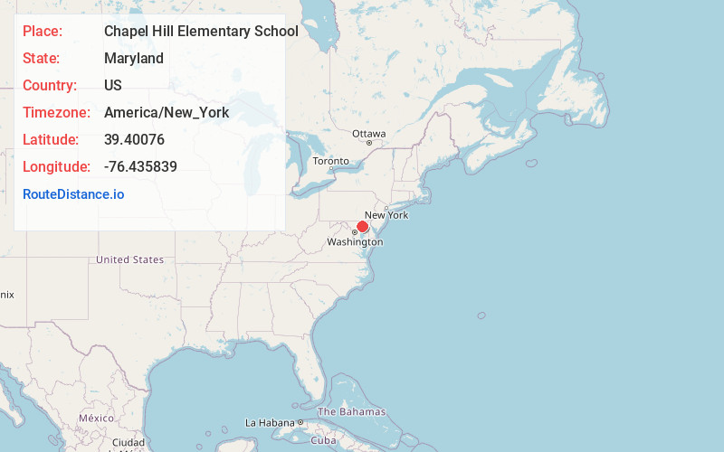 Map of Chapel Hill Elementary School