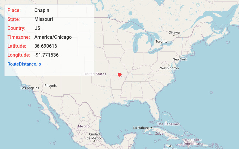 Map of Chapin