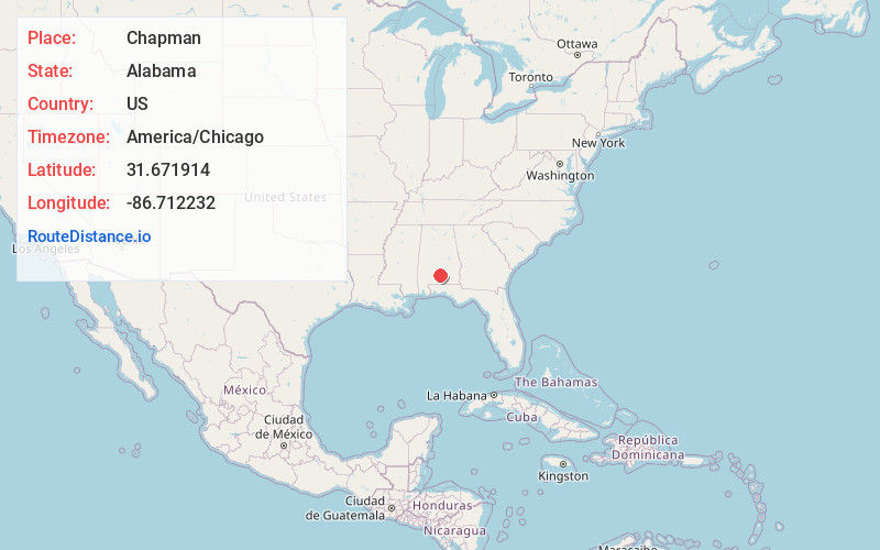 Map of Chapman