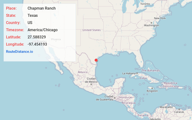 Map of Chapman Ranch