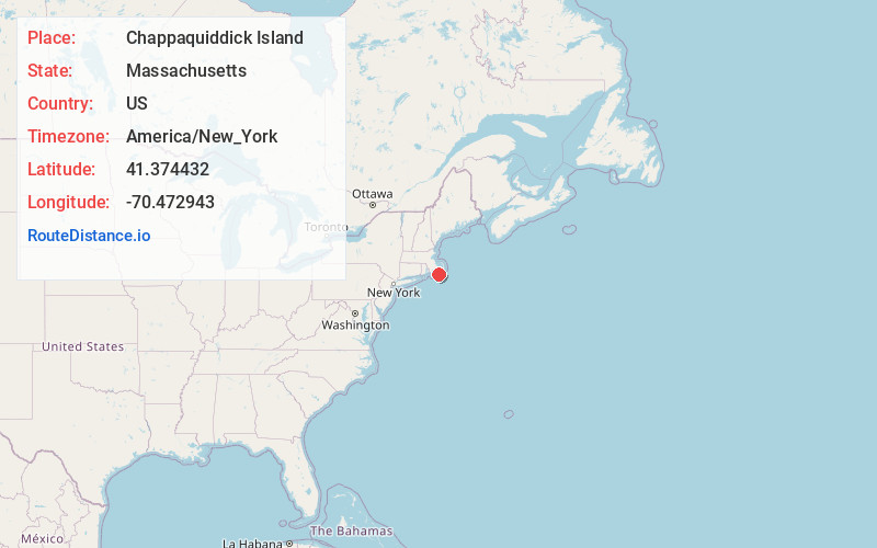 Map of Chappaquiddick Island