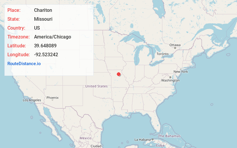 Map of Chariton