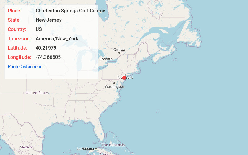 Map of Charleston Springs Golf Course