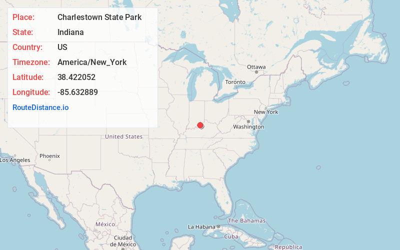 Map of Charlestown State Park