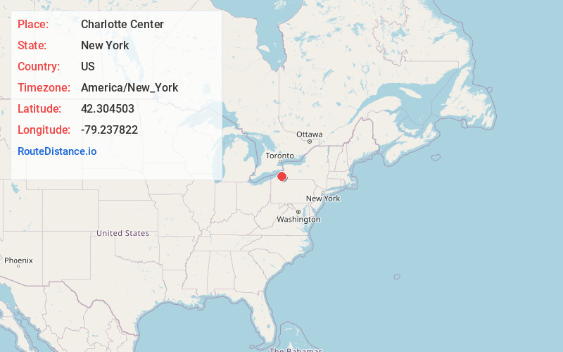 Map of Charlotte Center