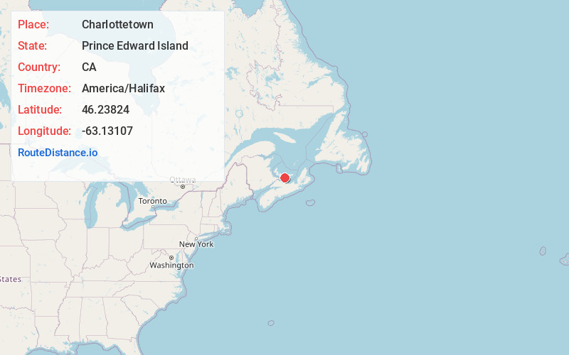 Map of Charlottetown