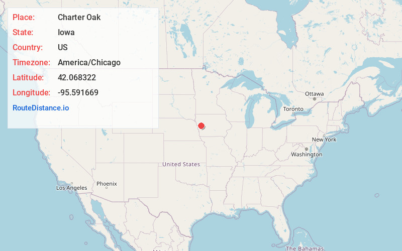 Map of Charter Oak