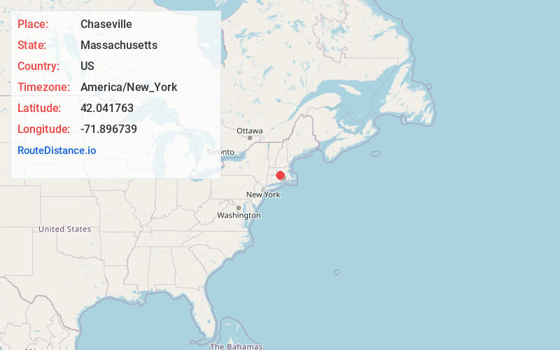 Map of Chaseville