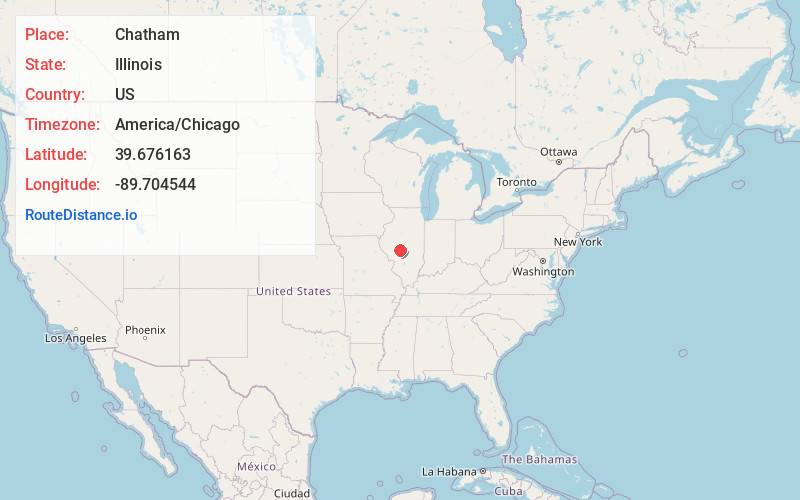 Map of Chatham